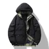 Jaqueta de Algodão Casual Estilo Hong Kong Masculina Outono Inverno Nova Acolchoada Espessa Estilo Coreano Tendência Jaqueta Acolchoada de Algodão Solta Quente com Capuz Roupas de Algodão Outerwear