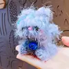 Llavero Colgante de Muñeca Conejo Twister de Peluche de Dibujos Animados Lindo para Pareja Llavero de Mochila Escolar Colgante Pequeño Regalo