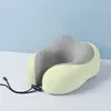 Almohada de Memoria con LOGOTIPO Personalizado Almohada en Forma de U Protección del Cuello Almohada para Coche Almohada Cervical Espuma Viscoelástica Almohada de Viaje Almohada Cervical en Forma de U