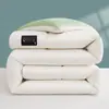 Colcha de Inverno, Núcleo de Colcha de Algodão Cru Classe A e Soja, Cor Sólida, Estilo Simples, Adequada para Estudantes, Solteiro ou Casal, Uso Doméstico, Colcha de Primavera e Outono, Colcha de Inverno Espessa