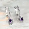 Pendientes Retro Redondos Completamente Diamantados Brillantes de Moda Coreana Transfronterizos, Pendientes Versátiles Elegantes para el Trabajo al por Mayor