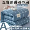 Estilo minimalista japonés Clase A algodón lavado algodón de Xinjiang colcha colcha desmontable lavable núcleo de colcha regalo colcha de invierno estudiante colcha de primavera y otoño