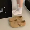 Zapatos Birkenstock de Comercio Exterior para Mujer, Nuevo Estilo Primavera, Zapatos de Algodón Versátiles Slip-On de Suela Blanda, Zapatos para Mujer Talla Grande