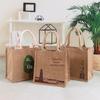 Bolsas de Juta Personalizadas, Sacolas de Juta para Presente, Bolsas de Juta de Grande Capacidade para Passeios, Sacolas de Juta para Compras com Logo Impresso
