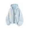 Chaqueta con capucha Jack Chuan Yang para hombre y mujer, primavera y otoño, casual, corte holgado, bloques de color, versátil, ropa de trabajo para exteriores, abrigo de algodón, moderno