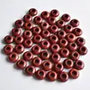 14x 8mm apertura 5mm piedra natural cuenta de un solo agujero accesorios para joyería Cristal en polvo Ojo de Tigre fábrica directa AliExpress más vendido