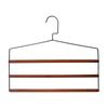Perchero para Pantalones de Madera Maciza Percha Multifuncional Pinza para Pantalones Almacenamiento Minimalista Multicapa Toallero Lujo Ligero Metal Hierro y Madera Perchero Mágico para Pantalones