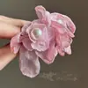 2024 Nuevos Pendientes de Malla de Flor de Pistilo de Hada Super Moda Dulce Pendientes de Alto Valor de Color Vestido Elegante y Suave