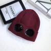 Gafas de otoño e invierno para hombre y mujer gorro de esquí con forro polar sombrero de punto cálido de lana Amazon europeo y americano