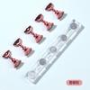 Ferramentas de unhas Tira acrílica transparente para iniciantes Peças de unhas personalizadas Pratique Golden Nail Holder Base Display Bracket