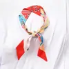 Novo Lenço de Seda Estreito Estilo Coreano Feminino Longo Fita Amarrada na Bolsa Cinto Decorativo Fita de Cabelo Primavera e Outono Sarja Lenço Pequeno
