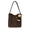 Bolso de Axila de Lujo Vintage para Mujer 2026 Nuevo Bolso Cubo Tejido Simple de Moda Versátil de un Solo Hombro para el Día a Día