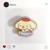 Organización de Clips de Plástico para Carpeta, Clips Acrílicos Cinnamoroll para Papel de Examen, Clips de Papelería Sanrio, Clips Transparentes de Dibujos Animados para Asegurar Documentos