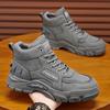 Otoño 2025 Zapatos de Hombre Nuevas Botas Martin de Caña Alta Suela Gruesa para Combinar Fácilmente Zapatos de Trabajo Botines Cortos Zapatos Casuales de Protección Laboral