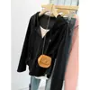 Roupas femininas plus size, estilo coreano casual, que rejuvenesce, emagrece, novo modelo de outono, moletom com capuz de manga longa, falso duas peças com cordão