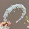 Tiara de dentes alta estilo coreano, fresca e delicada, modelo novo 2026, tiara especial para lavar o rosto, acessório de cabelo, presilha de cabelo