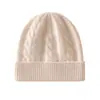 Gorro Cálido y Engrosado de Invierno 100% Cachemir Puro para Hombres y Mujeres Gorro de Lana Tejido Protección contra el Frío para Ciclismo al Aire Libre Gorro de Protección para los Oídos