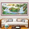 Fabricantes de Punto de Cruz en Douyin, Kuaishou y Xiaohongshu Ofrecen Dropshipping de los Nuevos Modelos 2026 de Bordado de Hilo para Arte de Pared de Sala de Estar con Paisajes