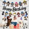 Ba172 Cão de Estimação Animal Gato de Estimação Bandeirinhas Festa Feliz Aniversário Bandeira Triângulo Banner Bandeirinhas