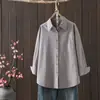 Camisa adelgazante de corte holgado para principios de primavera, camisa casual de manga larga de color liso, estilo versátil al por mayor europeo y americano, estilo japonés y coreano