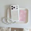 Estilo Coreano Padrão de Concha Linha KT Cat para Capa de Celular iPhone 18 Pro Max Apple 17 Fofo 16 Corrente