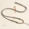 Cordão Ajustável de Nó de Lótus Feito à Mão para Colares e Pingentes de Jade, Ouro, Ágata, Cristal de Alta Qualidade
