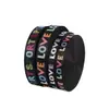 Fita Jacquard Personalizada Oeko-Tex, Fita Jacquard de Nylon Imitação, Correias para Bagagem, Fita Jacquard com Letras Multicor