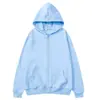 Cárdigan con cremallera europeo y americano transfronterizo, sudadera con capucha, color liso, ropa deportiva, top, mismo estilo otoño e invierno, camisa con cremallera para hombre y mujer