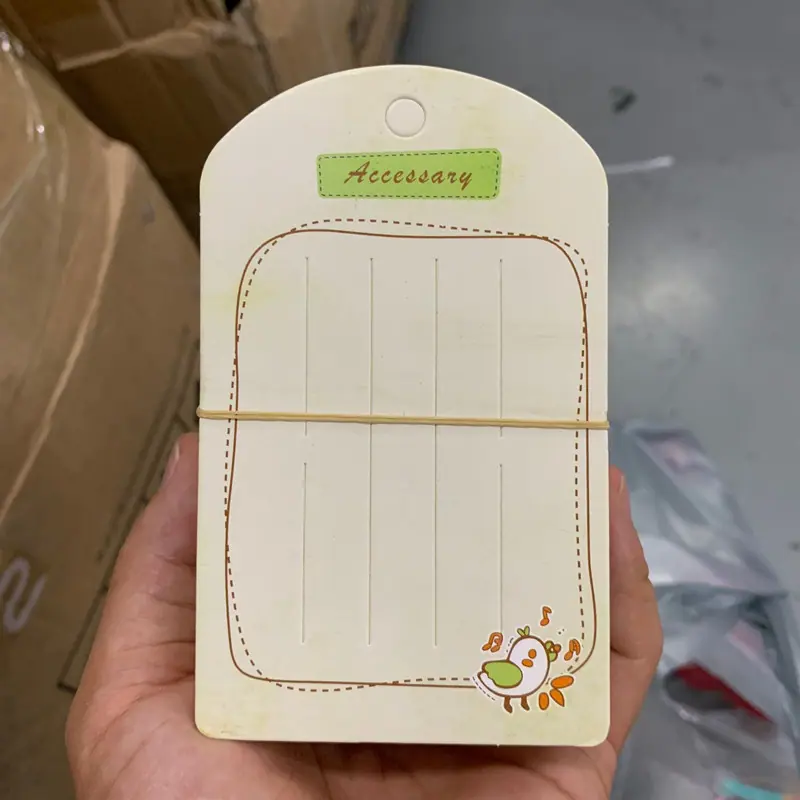 绿色发夹卡片