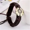 Pulsera de cuero tejida retro de 12 constelaciones, regalo de cumpleaños opcional de constelación, suministro de puesto de tienda de 2 yuanes