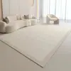 Tapete para Sala de Estar Estilo Cream Nórdico Tapete Absorvente Antiderrapante Tapete para Sofá Mesa de Centro Tapete para Chão Resistente à Sujeira Quarto de Casa Veludo Cristal