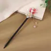 Grampo de Cabelo de Garça Voadora Estilo Antigo Grampo de Cabelo de Ébano Sintético Acessórios Hanfu Novo Estilo Chinês Grampo de Cabelo Cheongsam Joias Atacado para Mulheres