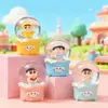 Set Completo de Muñecos de Té con Leche Periféricos de Dibujos Animados Anime, Bolas de Cristal Luminosas, Juguetes de Resina para Niños, Decoraciones de Escritorio, Luces Nocturnas