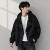 Chaqueta de hombre talla grande 2026 otoño nuevo estilo estilo Hong Kong de alta gama genial top para hombre abrigo casual holgado para hombre