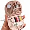 Caixa de Costura Mini Nórdica Doméstica Suit Kit de Costura Conveniente Suit de Armazenamento de Costura