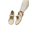 Zapatos Mary Jane estilo retro para mujer, nuevo modelo de verano 2026, tira de doble hebilla, suela plana, boca poco profunda, cómodos, versátiles, zapatos de vestir casuales