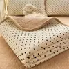 Capa de Cama Dupla Face Grau Materno e Infantil Classe A Um Lado Gaze de Camada Dupla Um Lado Leite Fleece Colchão Conjunto de Três Peças Almofada Macia Colcha~