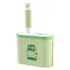Nueva pala extendida para arena de gato con agujeros grandes y pequeños, mango largo, herramienta de limpieza anti-suciedad para caja de arena de gato y inodoro