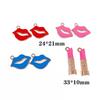 Colgante de joyería DIY con forma de boca grande y labios rojos, directo de fábrica en Amazon AliExpress, pendientes y accesorios.