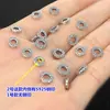 Prata Esterlina S925 Padrão Espiral Furo Grande Espaçador Laço Fechado Pulseira Trançada Colar Acessórios Artesanais DIY
