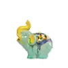 Luoyang Tang Sancai Elefante de Cerámica Todo va bien con Elefante auspicioso Nafu Adornos de Decoración para el Hogar Elefante auspicioso Wen Chuang Regalo de Acompañamiento