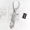 Estilo Japonés jk Corbata Mujer Talla Única Perezoso Preppy Estilo Camisa Uniforme Accesorios Uniforme Estudiante Cuadros Pareja Masculina Mismo Estilo