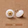 Botones redondos de resina estilo chino, botones de imitación de jade para trajes Tang, Hanfu, ropa tradicional china y decoraciones de Qipao, botones cosidos a mano, Jin Da