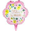 Canasta de flores con globos para el Día de la Madre, trofeo, corona, globo de película de aluminio, tema del Día de la Madre, decoración de ambiente para el Día de la Madre