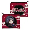 Bolsa de Lienzo Periférica de Anime Naruto Sasuke Kakashi Itachi Bolso de Hombro para Compras Cartera de Monedas de Dibujos Animados Bolsa para Auriculares Tarjetero