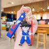 Llavero de dibujos animados de Dragon Ball Monkey King, venta al por mayor, creativo, lindo colgante de mochila escolar, muñeco, joyería, llavero de coche