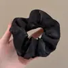 Elástico de cabelo anel de cabelo de intestino grosso feminino cetim doce fada bonito elástico corda de cabelo extra grande flor de cabelo coque cabelo xadrez verão