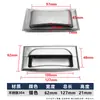 Hebilla de Acero Inoxidable para Puerta Corredera con Manija Oculta Tirador Empotrado para Puerta de Gabinete Tirador Invisible para Muebles de Gabinete Manija Empotrada