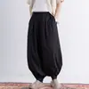 Pantalones de Linterna Delgados para Hombre Cortos Sueltos Estilo Chino Talla Grande Pierna Ancha Estilo Pareja Pantalones Harem Nuevo Estilo Chino Verano