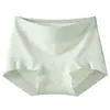 Pantaletas de algodón puro de cintura alta para control de abdomen para mujer, entrepierna antibacteriana de algodón puro 10a, jacquard floral pequeño, shorts sin costuras
